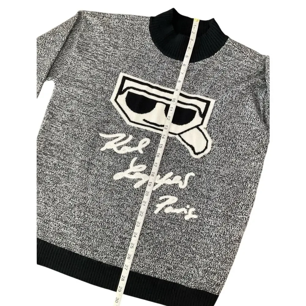 Karl Lagerfeld Paris Gray Sweater Size Large